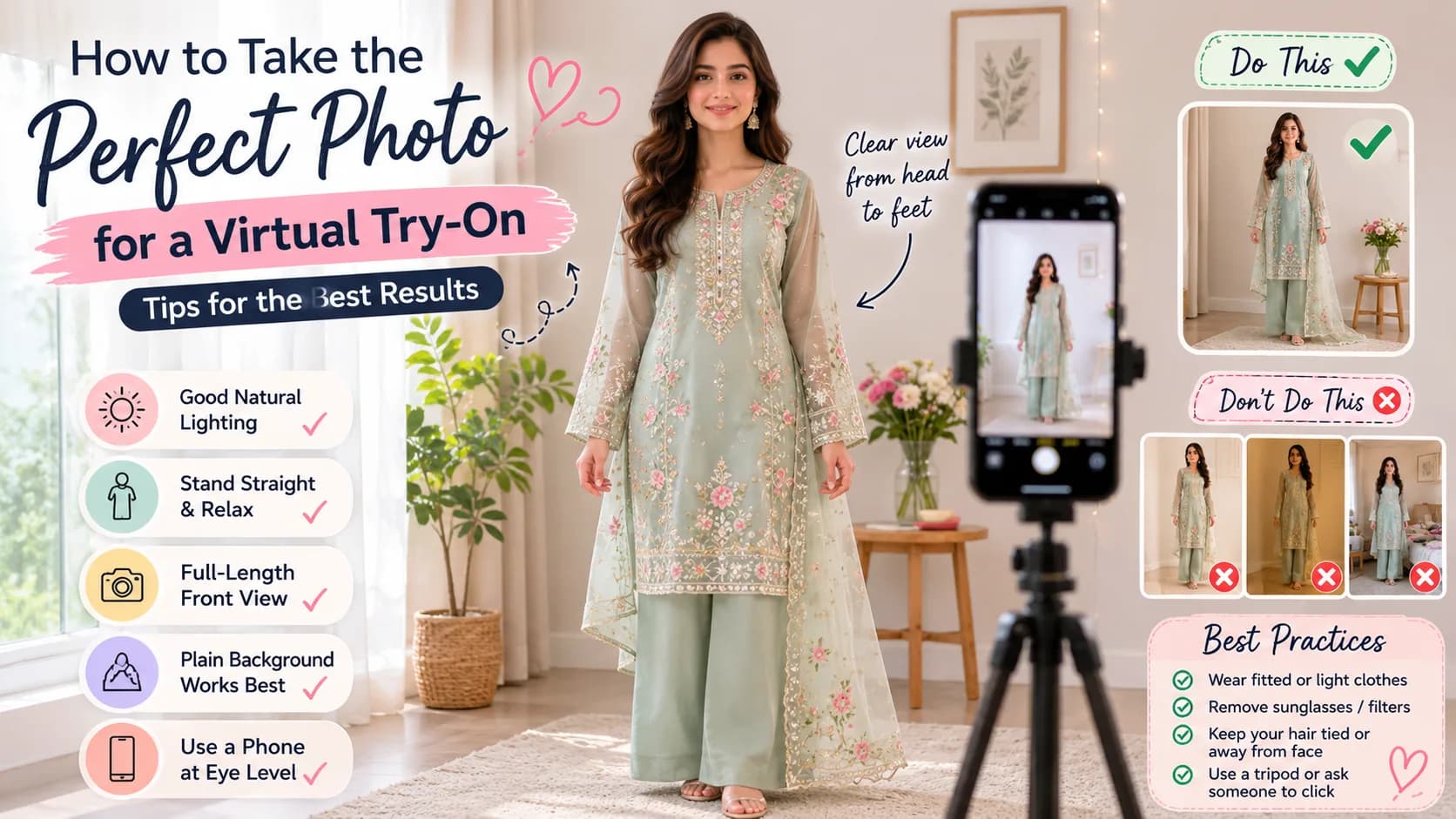 How to Take the Perfect Photo for a Virtual Try-On (Tips for the Best Results)