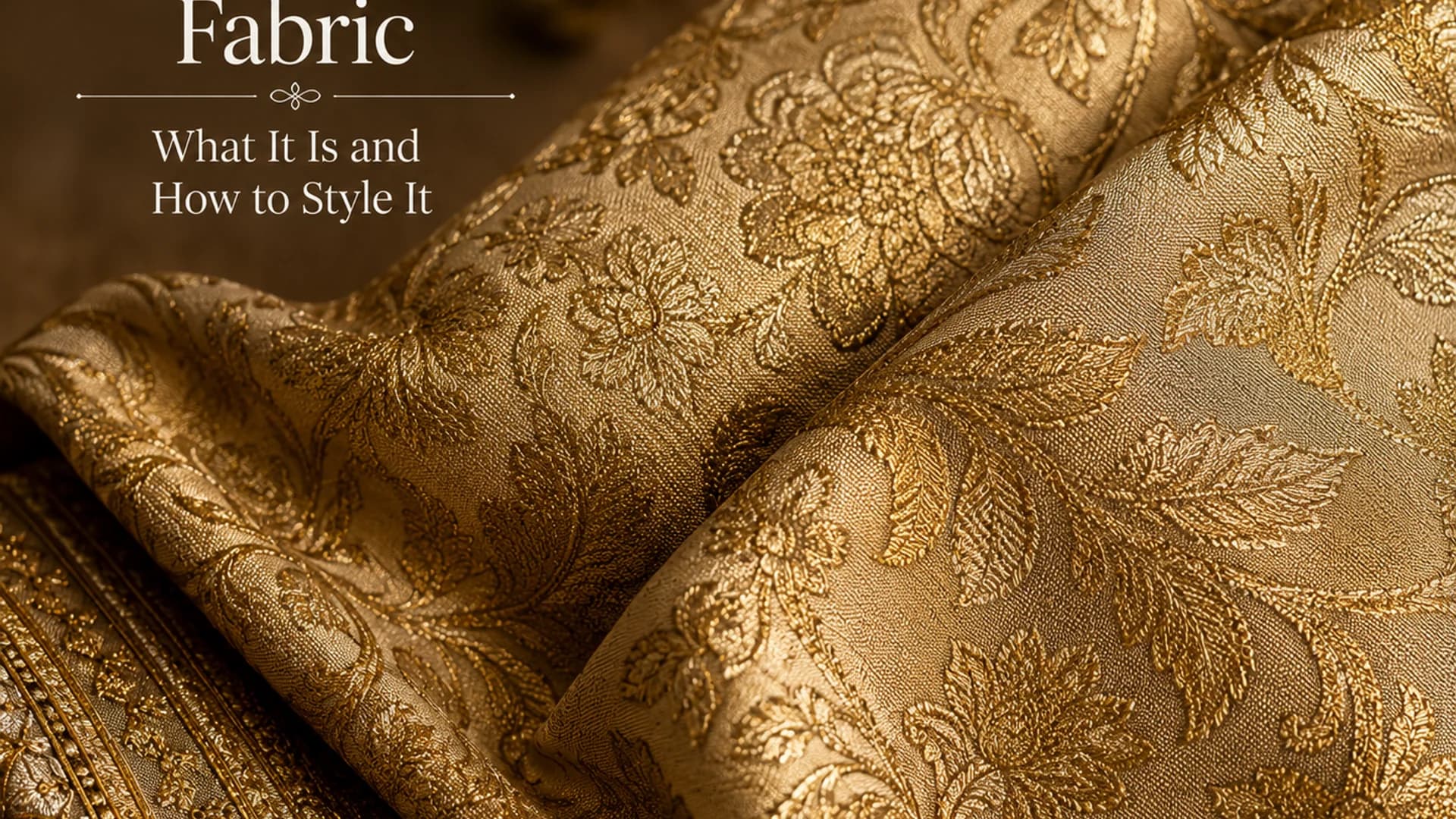 Gold Brocade Fabric — What It Is and How to Style It
