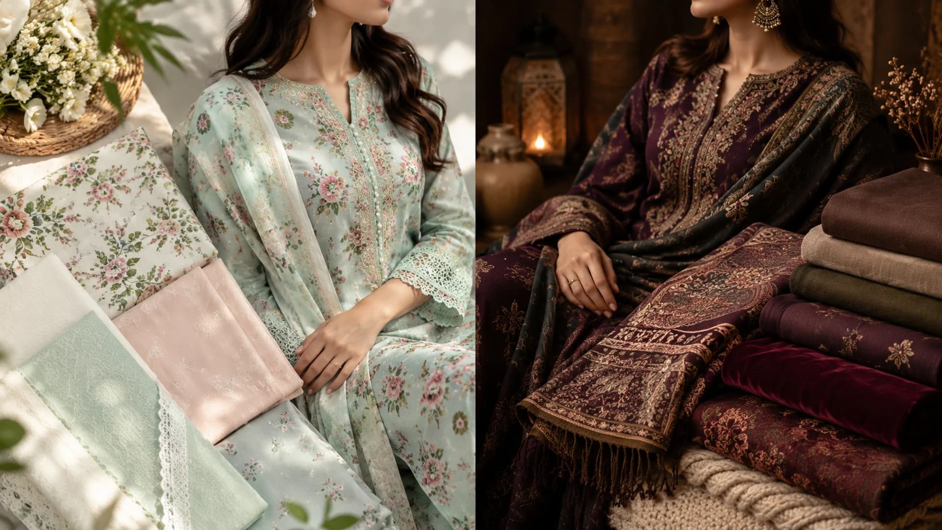 Summer vs Winter Fabric Guide for Pakistani Women