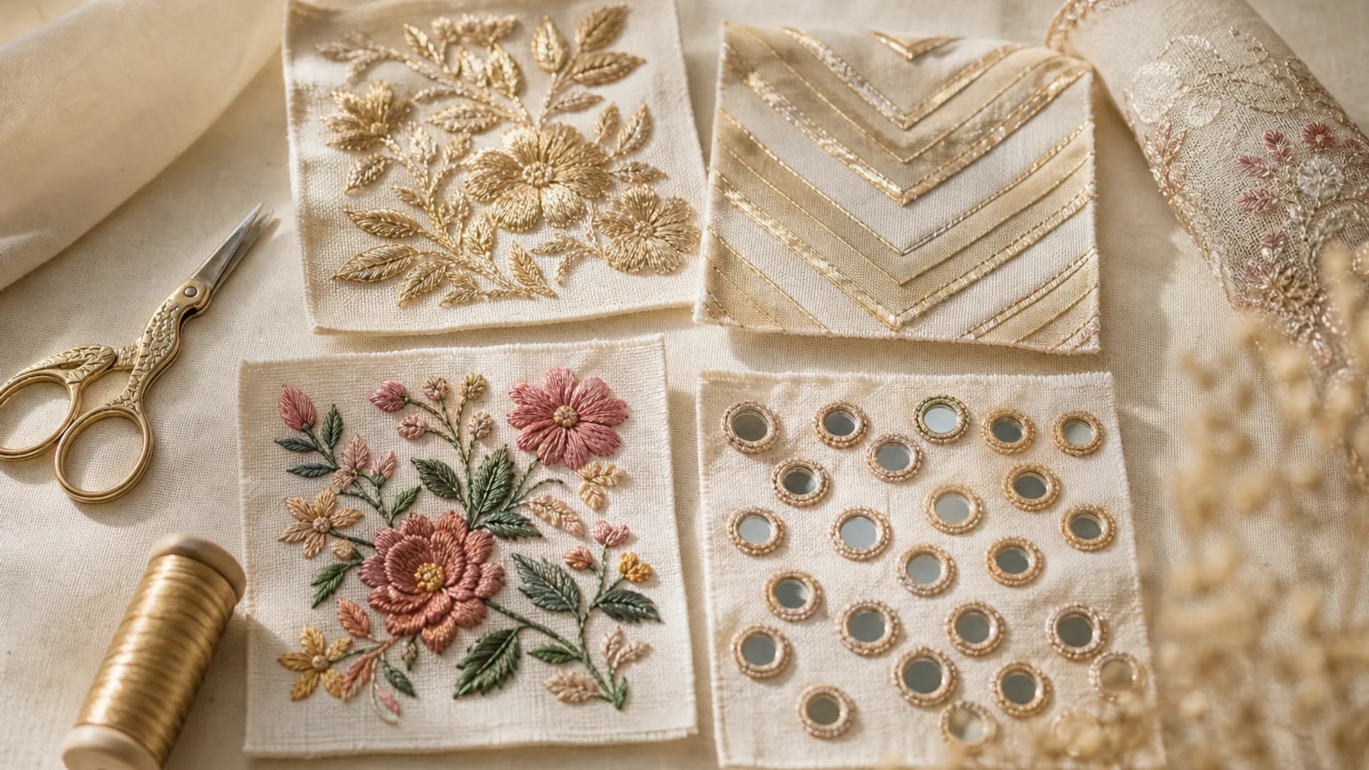 Zari, Gota, Resham: Embroidery Types Explained