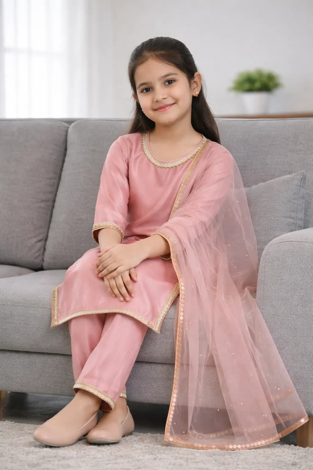 Baby girls kurti& shalwar
