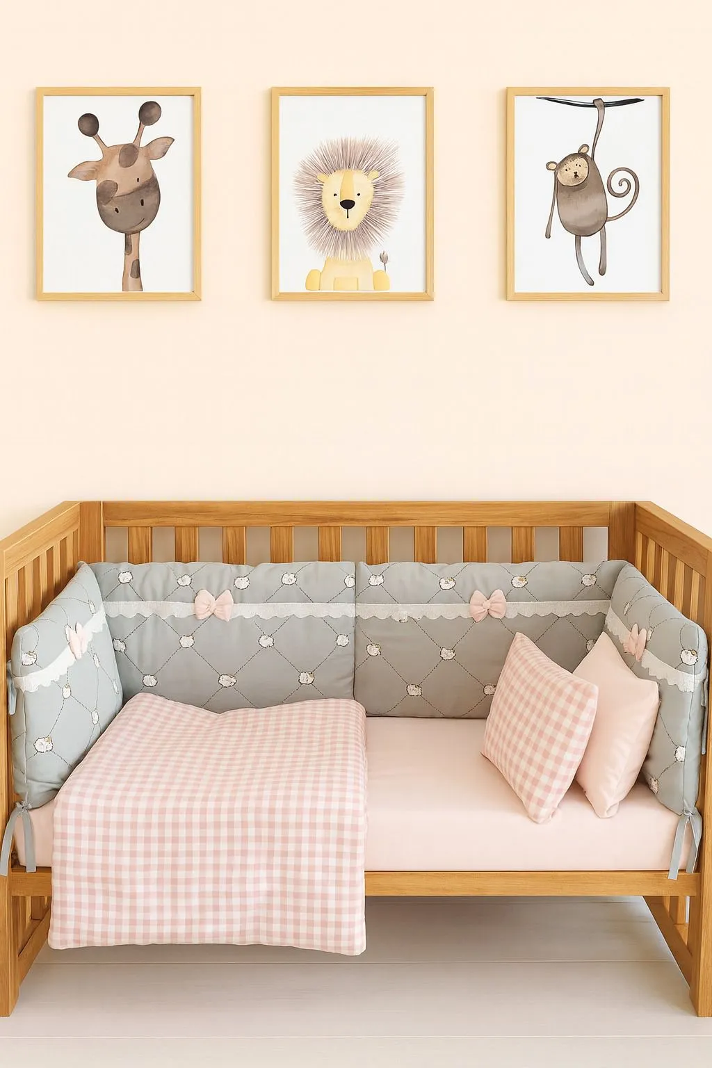 Little Explorer – 5-Piece Safari Nursery Bedding & Bumper Set